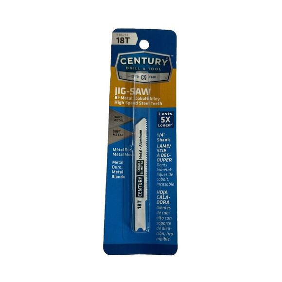 CENTURY Other - Century Jigsaw Blade 18 TPI Cobalt Bimetal Metal High Speed Steel Teeth 06218